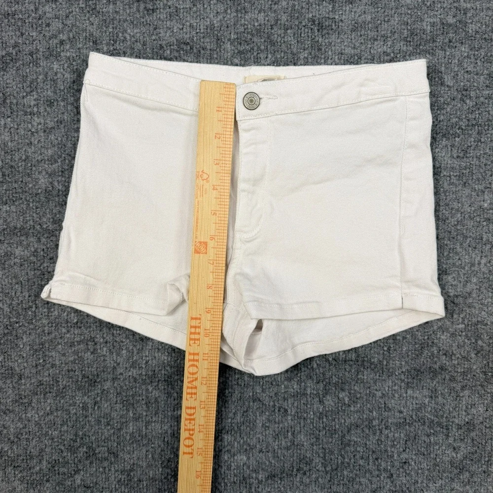 Blue Asphalt Womens Shorts Size 3 Low Rise White‎ Denim Stretch Y2K Preppy 2000s